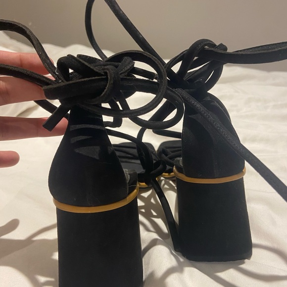 TOPSHOP STRAPPY BLOCK HEELS (worn once!) - Picture 4 of 5